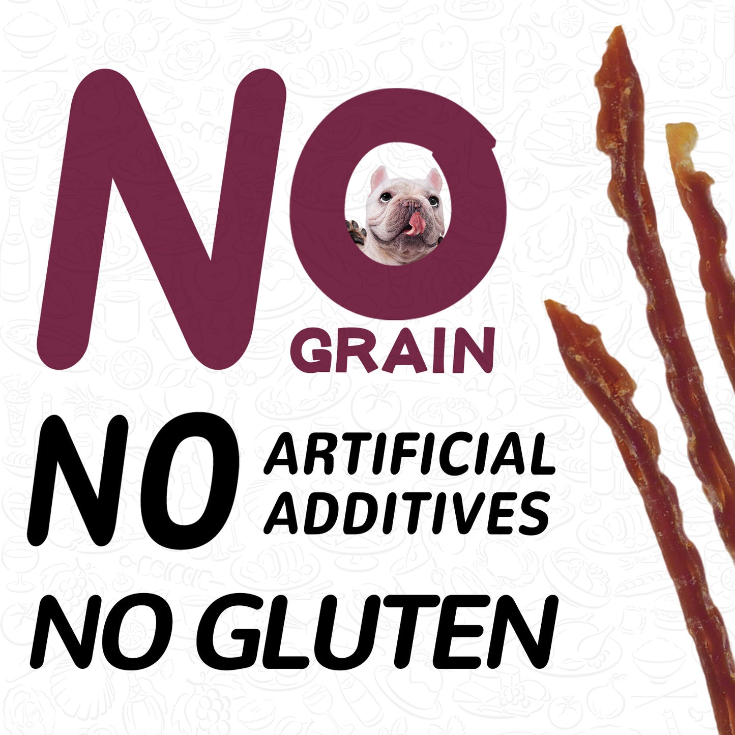 Duck Jerky Strips Dog Treats, Training Treats for Dogs w/Taurine, Low Fat, Natural Duck Jerky Cuts, 12.5 oz