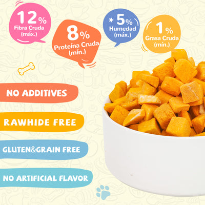 Freeze-Dried Pumpkin Treats for Dogs & Cats, High-Fiber Single-Ingredient Snacks, 1.58 oz - Pawup