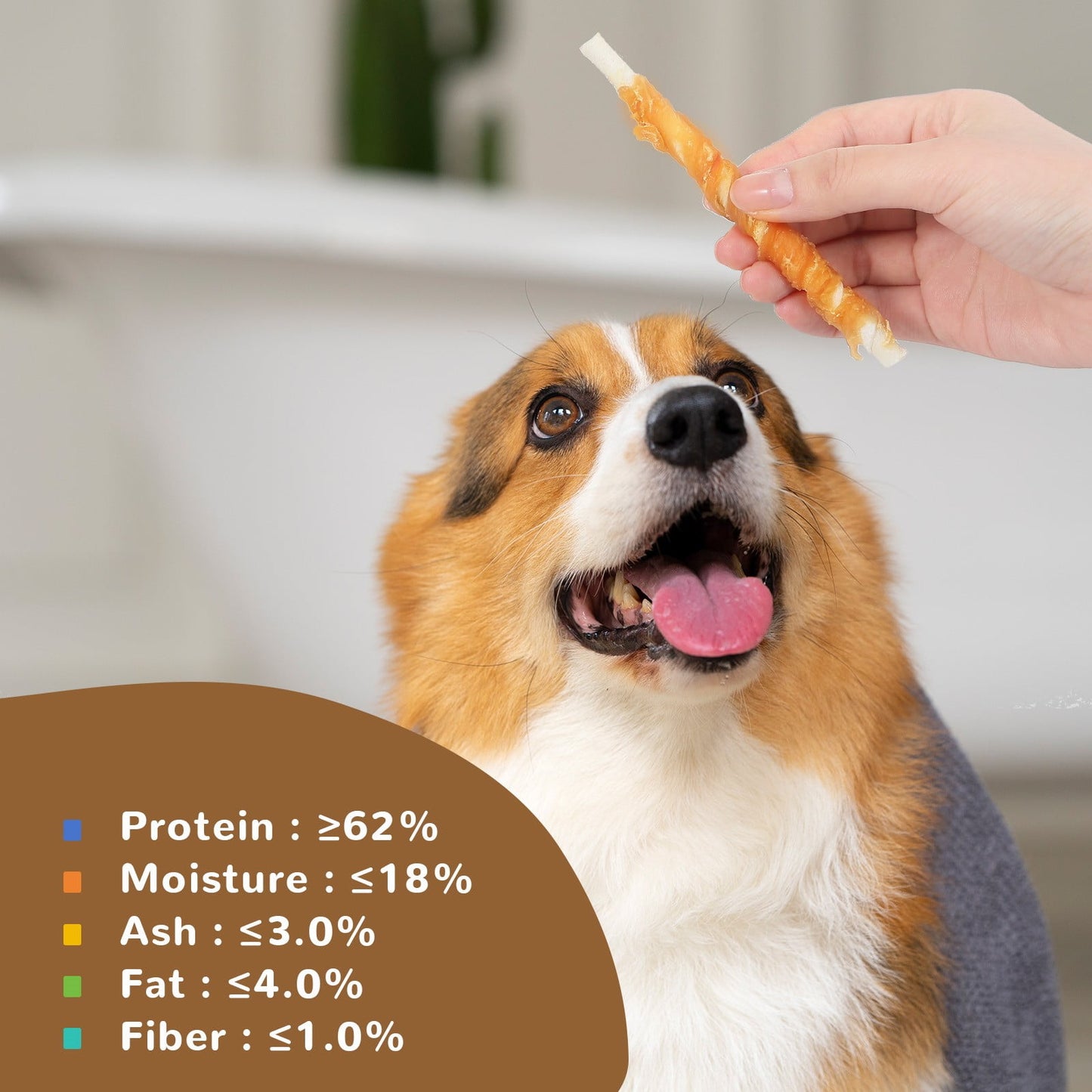 PAWUP Chicken Wrapped Rawhide Sticks Dog Treat, Long Lasting Rawhide Chew Snack for Small Medium Large Dogs, 10.4oz