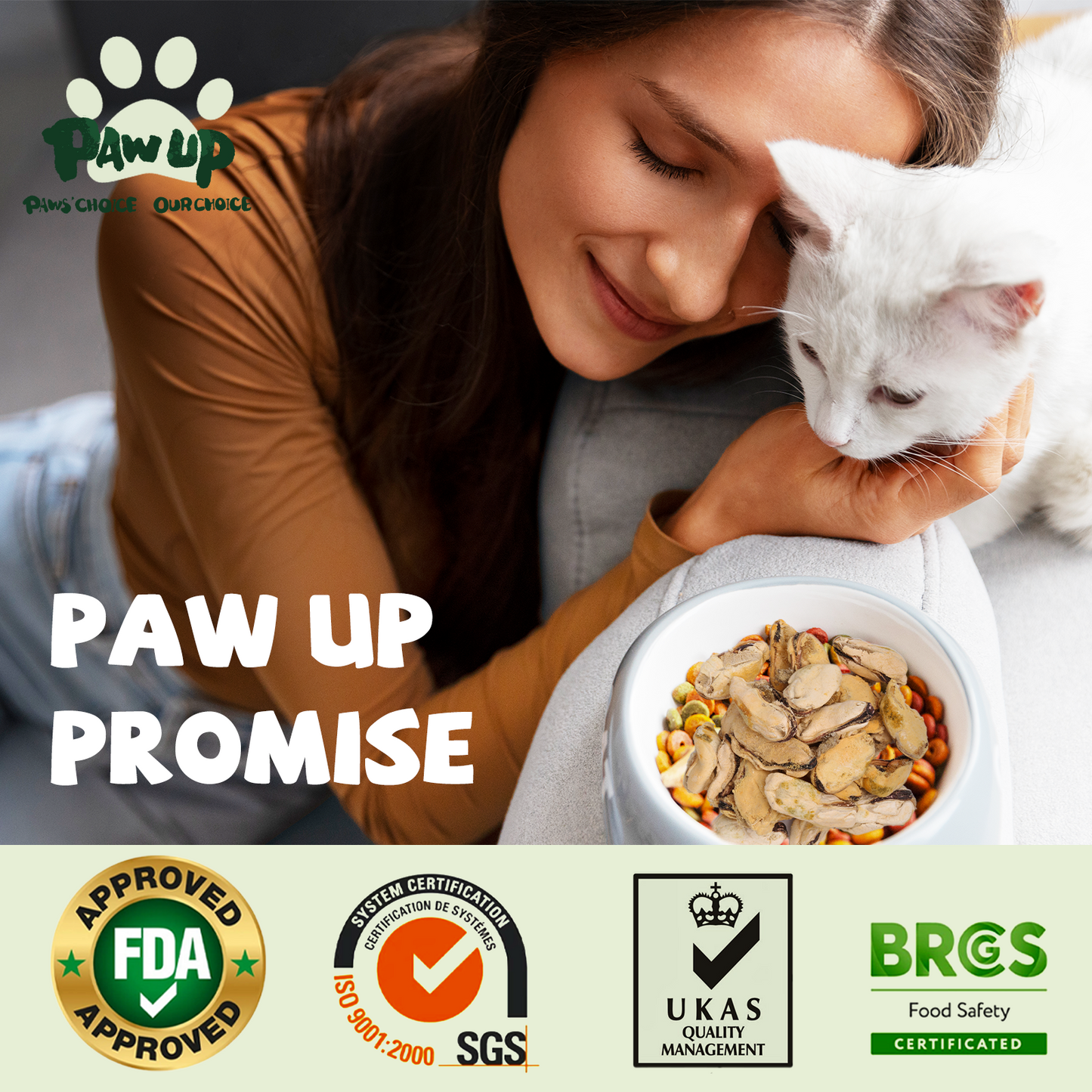 PAWUP Freeze Dried Green Lipped Mussels Dog Treats – Raw Single Ingredient Snacks for Joint & Hip Health, Rich in Omega-3, Grain Free, 3.5 oz