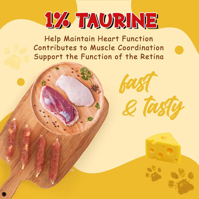 Duck Cheese Sausage Dog Treats, Rawhide-Free Training Snacks for Dogs, 12.5 oz - Pawup