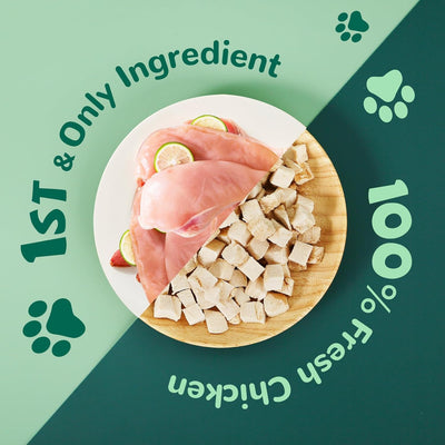 Freeze-Dried Chicken Treats for Dogs & Cats, High-Protein Single-Ingredient Snacks, 4.6 oz - Pawup
