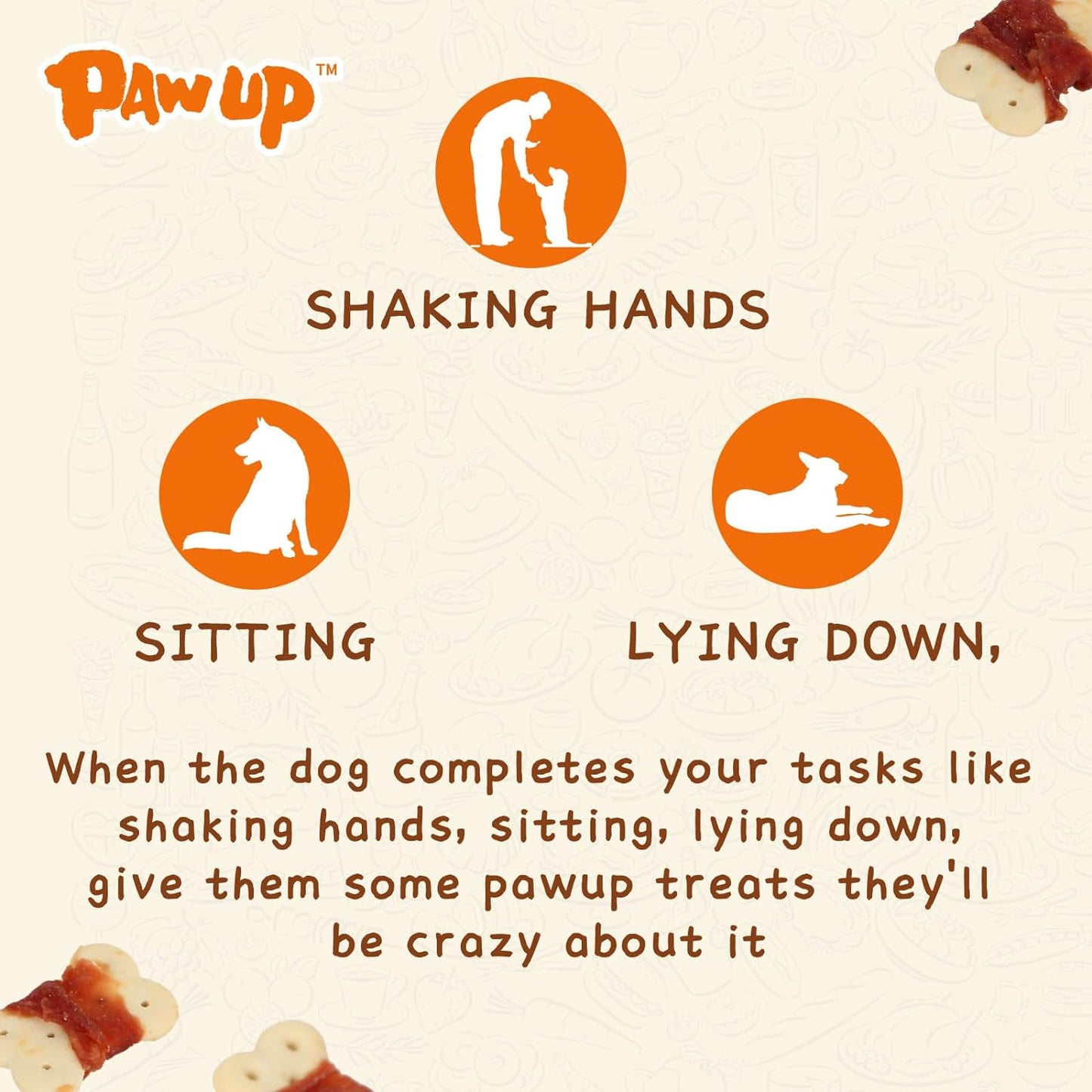 PAWUP Dog Treats Duck Wrapped Biscuits, 12.5oz