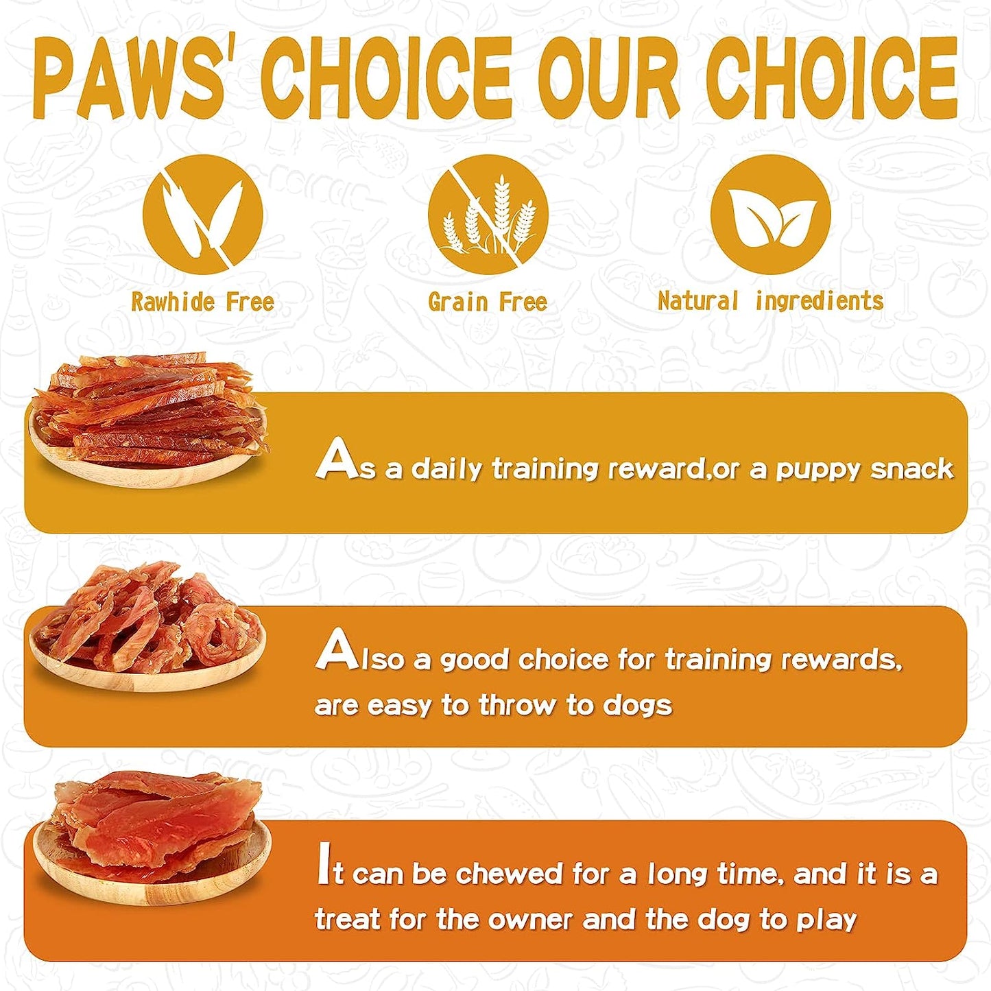 PAWUP Chicken Jerky Rings Dog Treats For Training, 12.5 oz