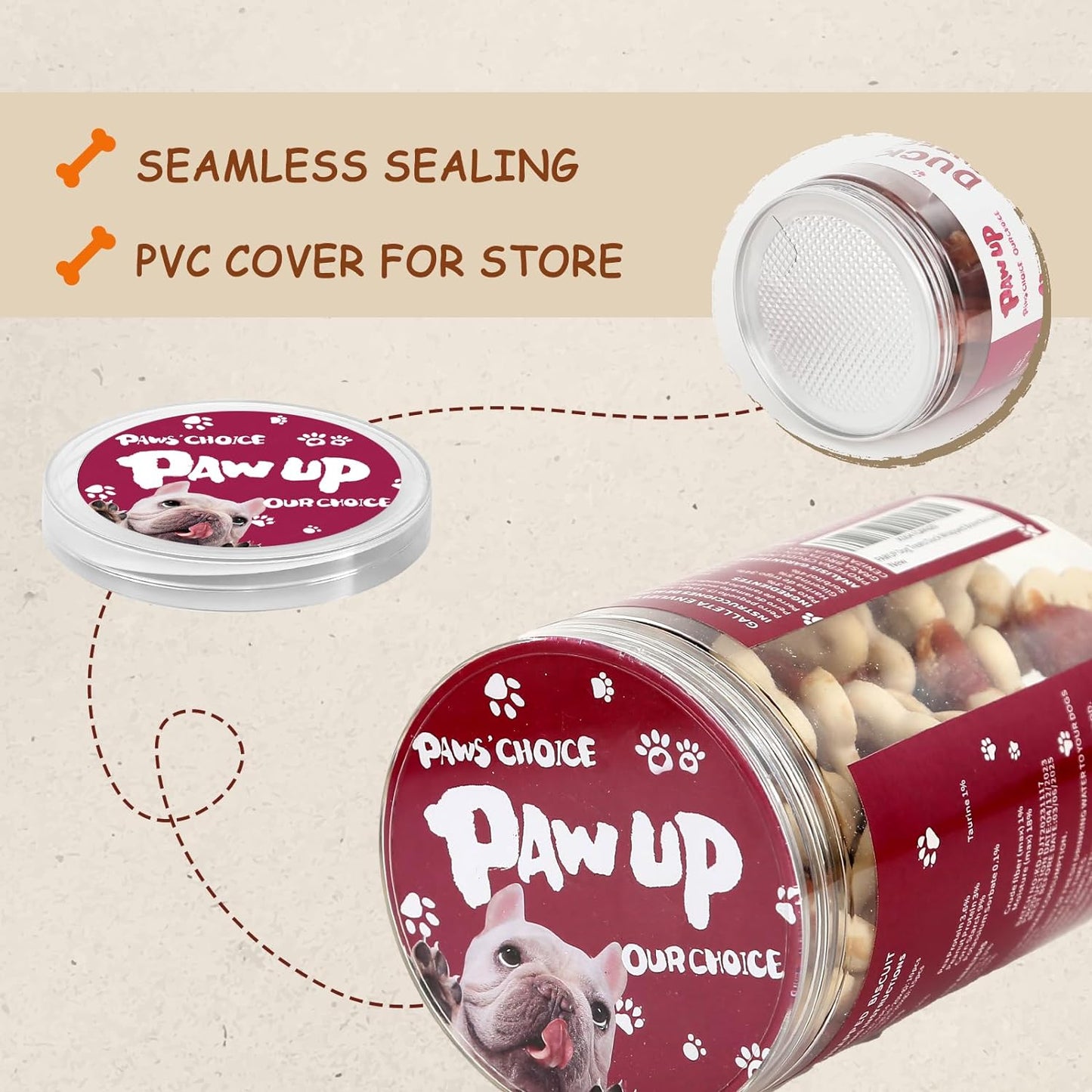 PAWUP Dog Treats Duck Wrapped Biscuits, 12.5oz