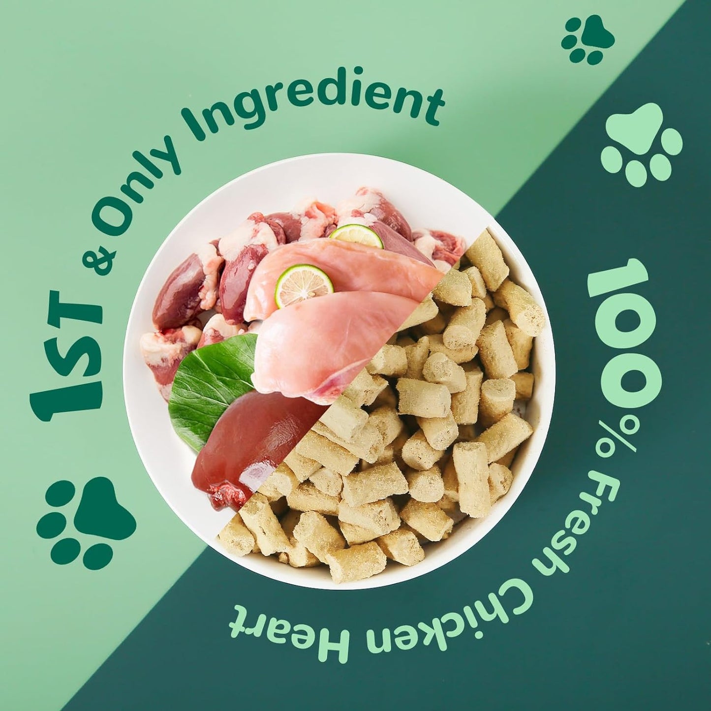 PAWUP Pet Food Freeze Dried Meat Bites Chicken Recipe