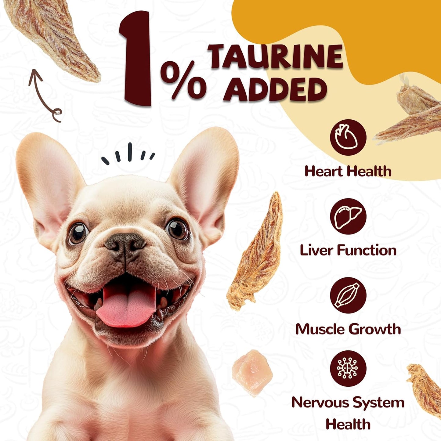 Chicken Jerky Dog Treats, Lower Moisture Content, Healthy Premium Chewy Dog Jerky Treats, 10.6 oz
