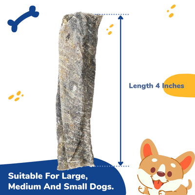 Cod Skin Dog Treat, Fish Skins Rolls, Rawhide Free Single Ingredient Natural Dog Chews, 7oz - Pawup