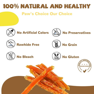 Chicken Jerky Strip Dog Treats, Natural Training Snacks for Dogs, 10.4 oz - Pawup