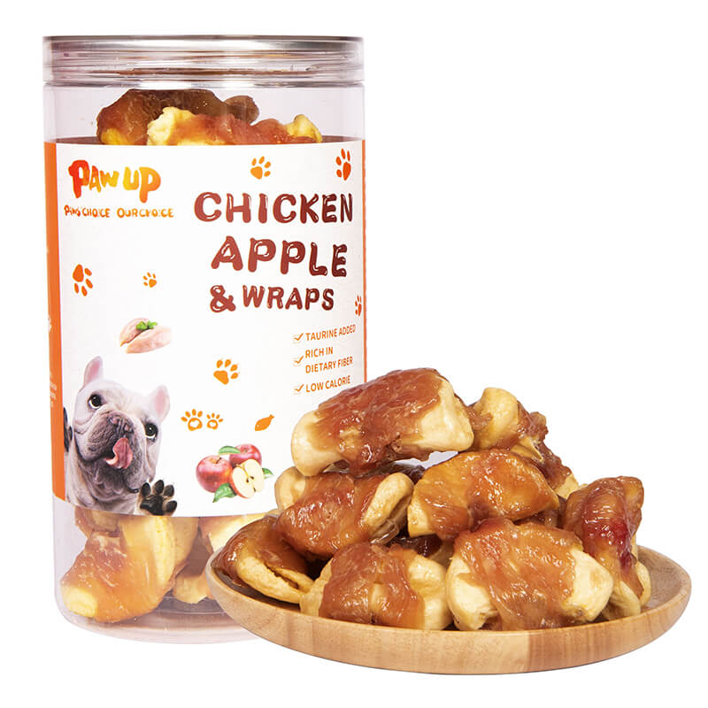 PAWUP Low Fat Healthy Chicken Wrapped Apple Slice, 12.5 oz