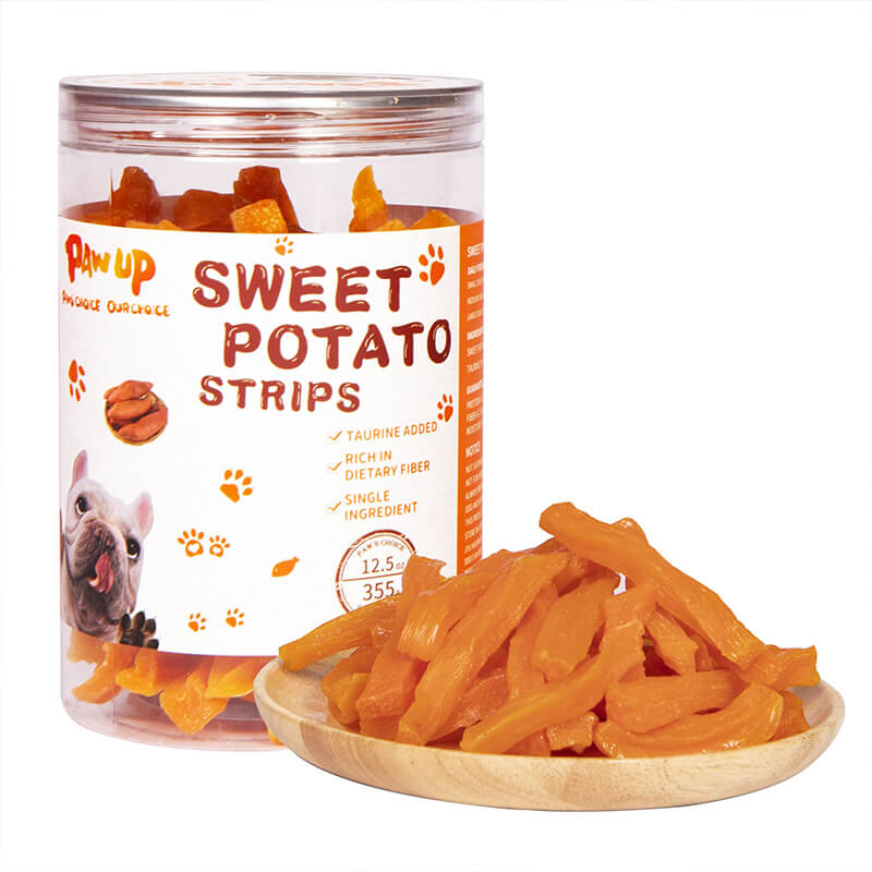 PAWUP Sweet Potato Strips Dog Treat Soft Vegan Chew 12.5 oz Pawup Pet Treat