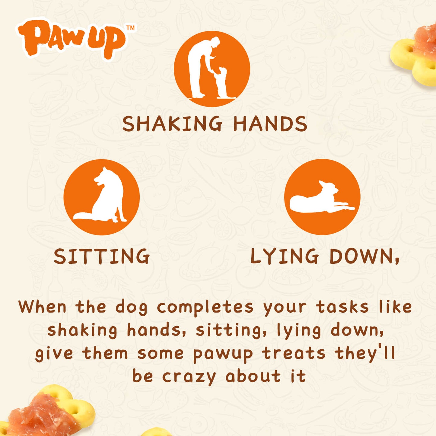 PAWUP Dog Treats Chicken Wrapped Pumpkin Biscuits, 12.5 oz