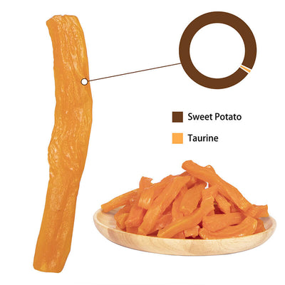 Sweet Potato Strips Dog Treat Soft,Vegan Chew, 12.5 oz - Pawup