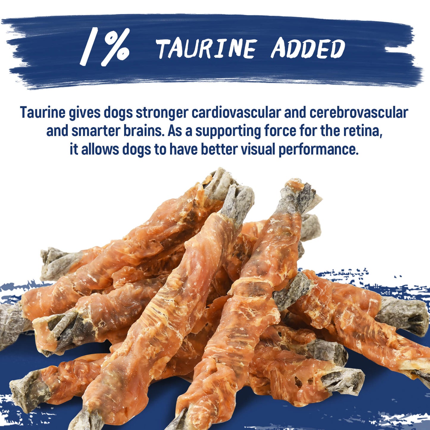 PAWUP Cod Dog Treat, Chicken Wrapped Cod Skin Chew Fish Rolls, 12.5 oz
