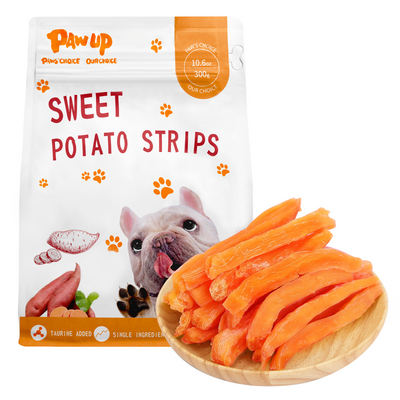 PAWUP Sweet Potato Dog Treats, Low Fat, Single Ingredient Natural Chews for Dogs, 10.4oz