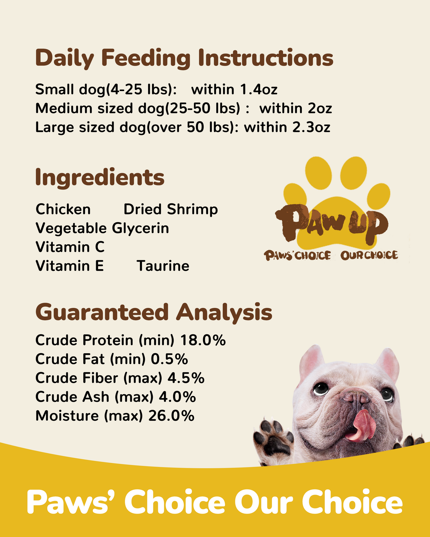 PAWUP Soft Dog Treats, Chicken & Shrimp Jerky Shavings, Easy to Chew Dog Food Topper & Meal Mixer for Small & Senior Dogs, Grain Free, Taurine Added, 6.6 oz