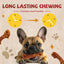 Turkey Jerky Dog Treats, High Protein Turkey Breast Chews, Natural Healthy Dog Bones, Long-Lasting Bone Treats for Large Dogs, Low Cholesterol Snacks w/Beef Tendon (13g/Stick, 6 Sticks)