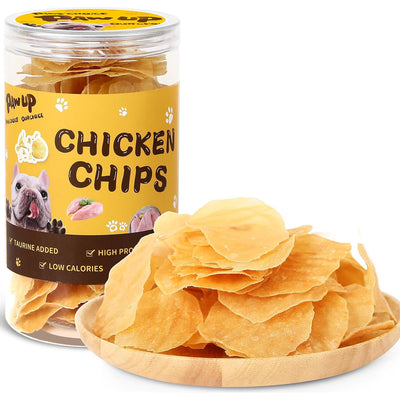 PAWUP Chicken Chips for Dogs, 99% Chicken Dog Snacks, 4oz