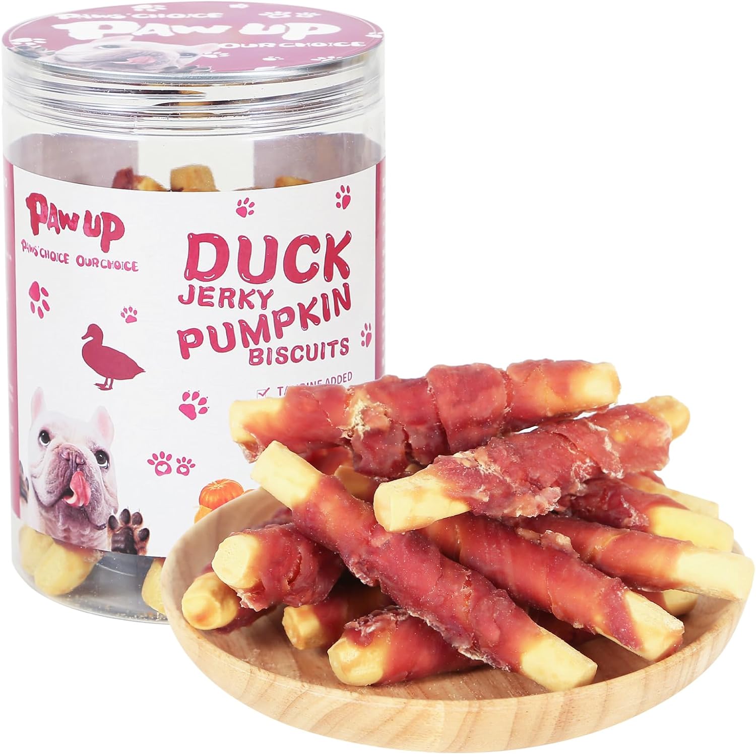 Dog Treats Pumpkin Biscuits Sticks w Duck Low Fat Dog Snacks Healthy Pawup Pet Treat