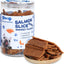 Salmon Jerky Slice Dog Treats High Protein Dog Snacks Smoked Flavor, Healthy Human Grade Salmon Fillets with Taurine,12.5oz