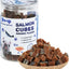 Salmon Cubes Dog Treats Smoked Flavor Salmon Bites Dog Snacks with Taurine, Rich in Omega-3, 12oz