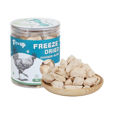 Freeze Dried Cat Treats, Raw Chicken Food for Dogs Cats, Single Ingredient, High Protein Natural Healthy Topper, 3.8 oz