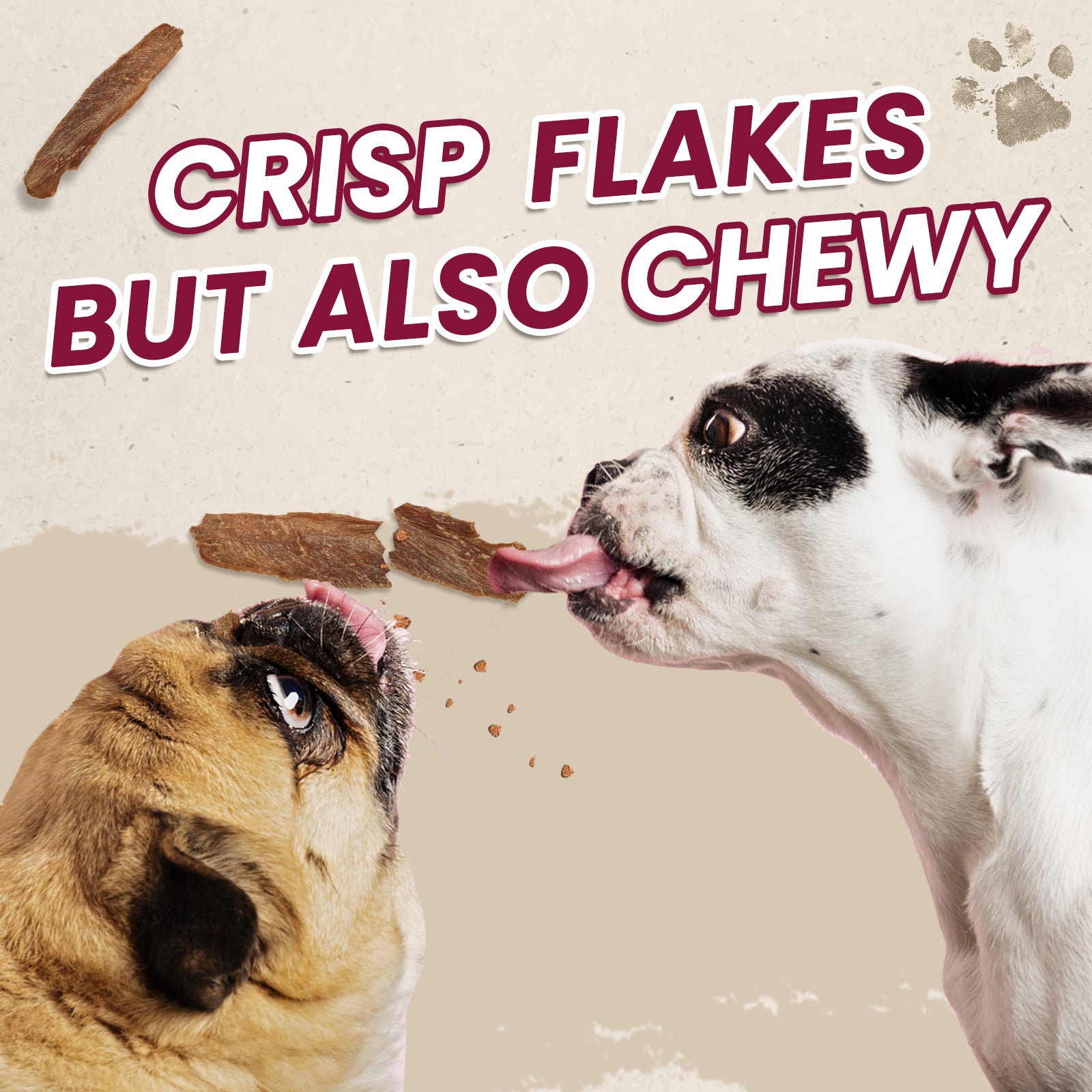 PAWUP Dog Treats Jerky Duck Crisp Flakes, 6oz