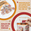 Turkey Jerky Dog Treats, High Protein Turkey Breast Chews, Natural Healthy Dog Bones, Long-Lasting Bone Treats for Large Dogs, Low Cholesterol Snacks w/Beef Tendon (13g/Stick, 6 Sticks)
