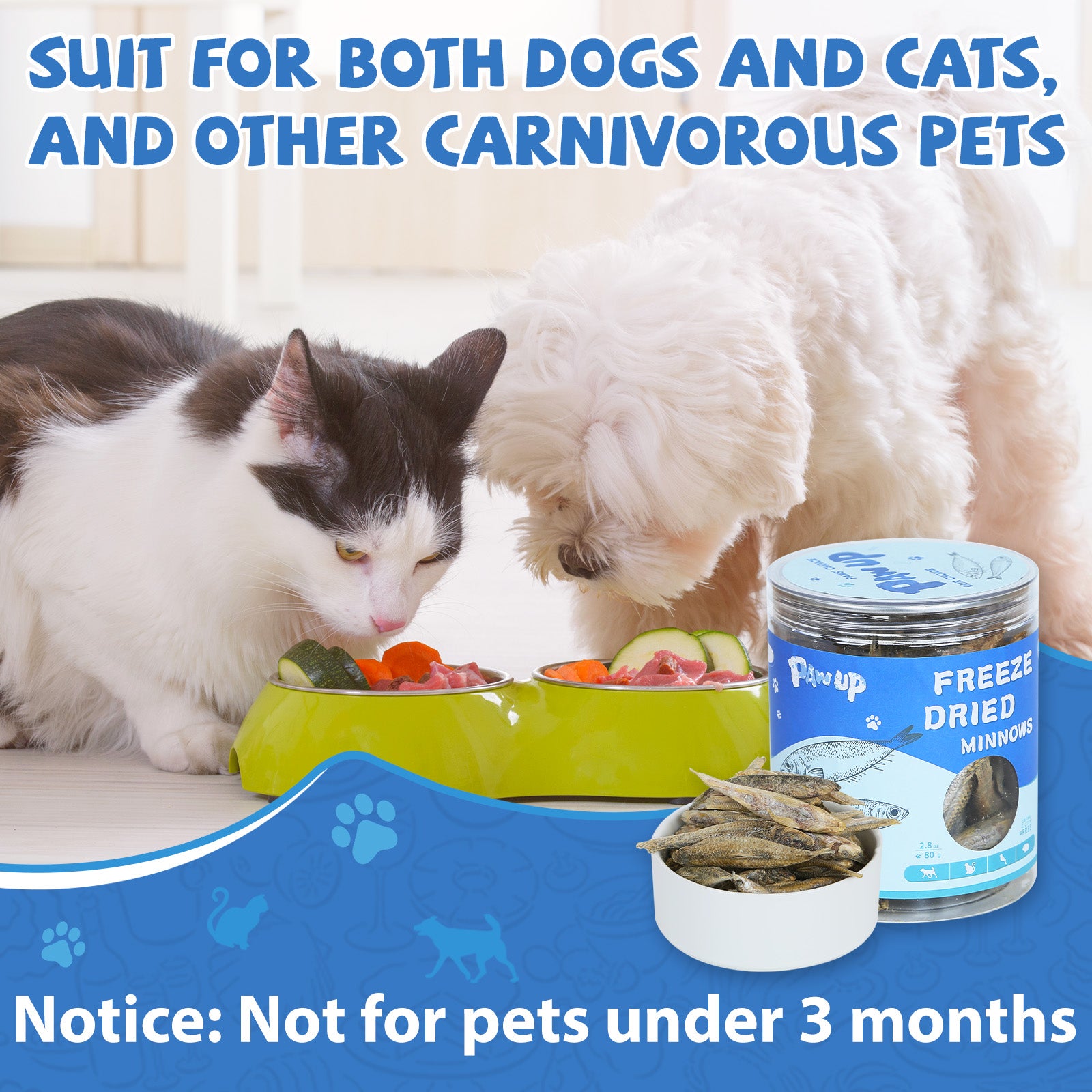Freeze Dried Can Cats Eat Dog Biscuits Freeze-Dried Minnows Treats