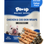 PAWUP Dog Treat Chicken Wrapped Cod Skins, Fish Chews Rolls for Medium Dogs, Healthy, Rawhide-Free, 21 oz - Pawup