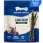 PAWUP Cod Skin Strips Dog Treats, Natural Fish Skin Chews, Omega-3 Rich for Skin & Coat Health, Single Ingredient Dog Snacks for Small & Medium Dogs, 16 oz - Pawup
