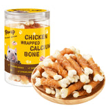 PAWUP Dog Treats Chicken Wrapped Calcium Bone, 12.5 oz