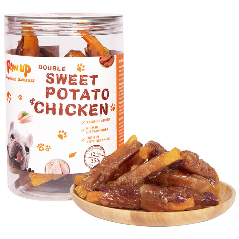 PAWUP Chicken Wrapped Sweet Potato Dog Treats, 12.5 oz