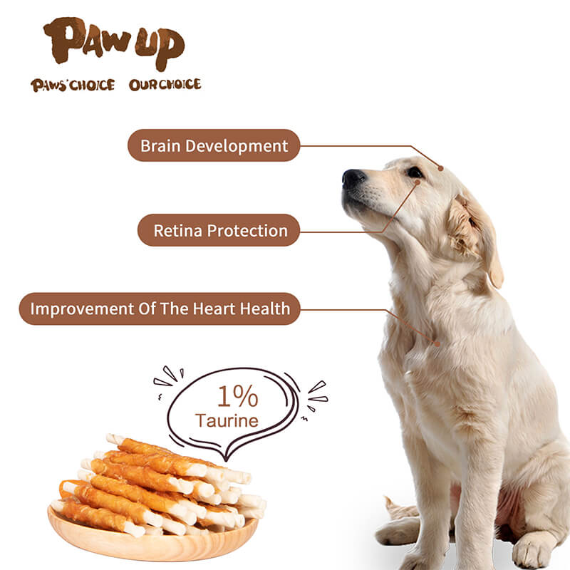 PAWUP Chicken Wrapped Rawhide Sticks Dog Treats, 12.5 oz