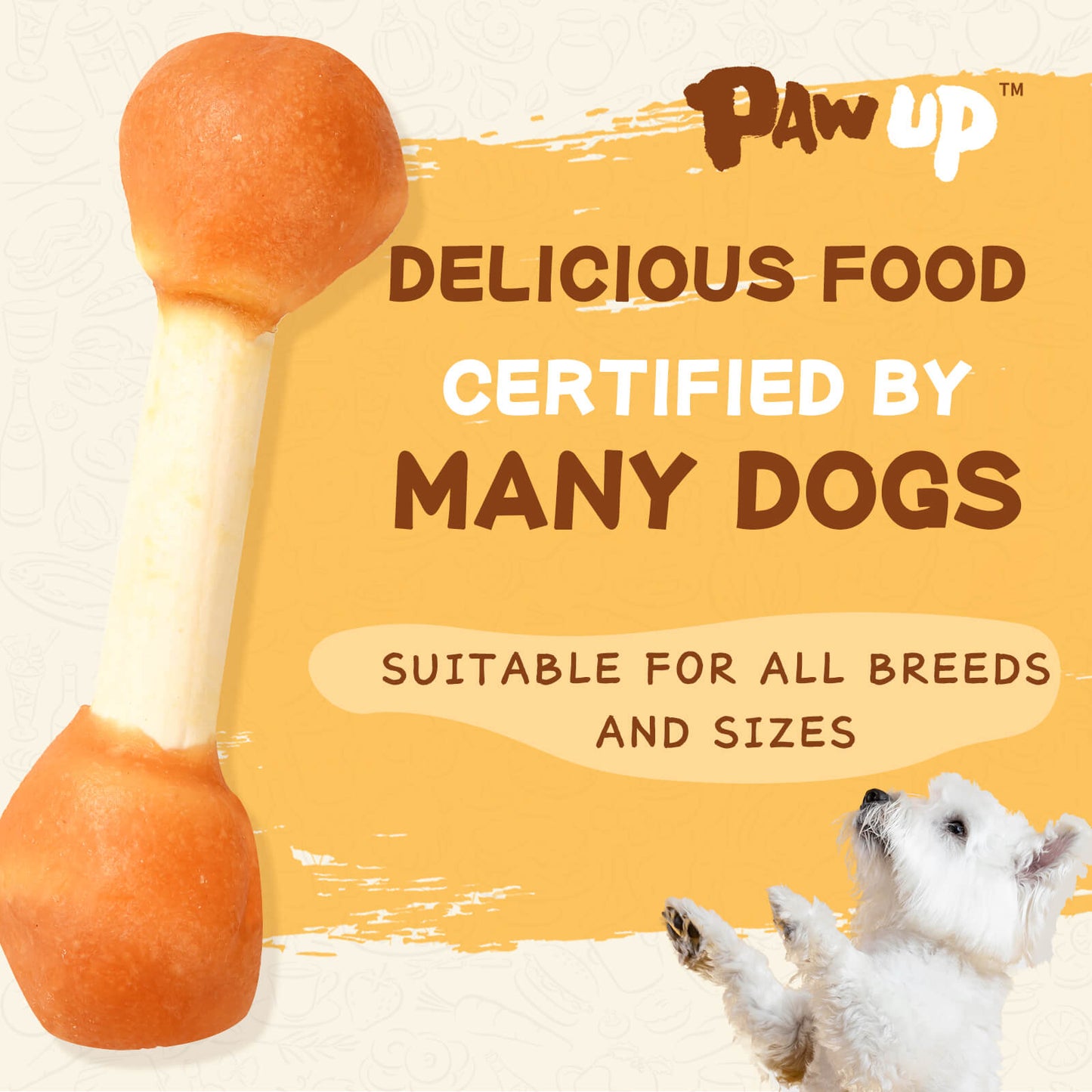 PAWUP Chicken Dog Chews for Small Dog,Rawhide Free,12.5 oz